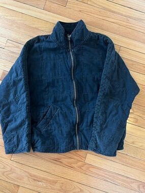 Free People Dolman Quilted Jacket - Black/Gray